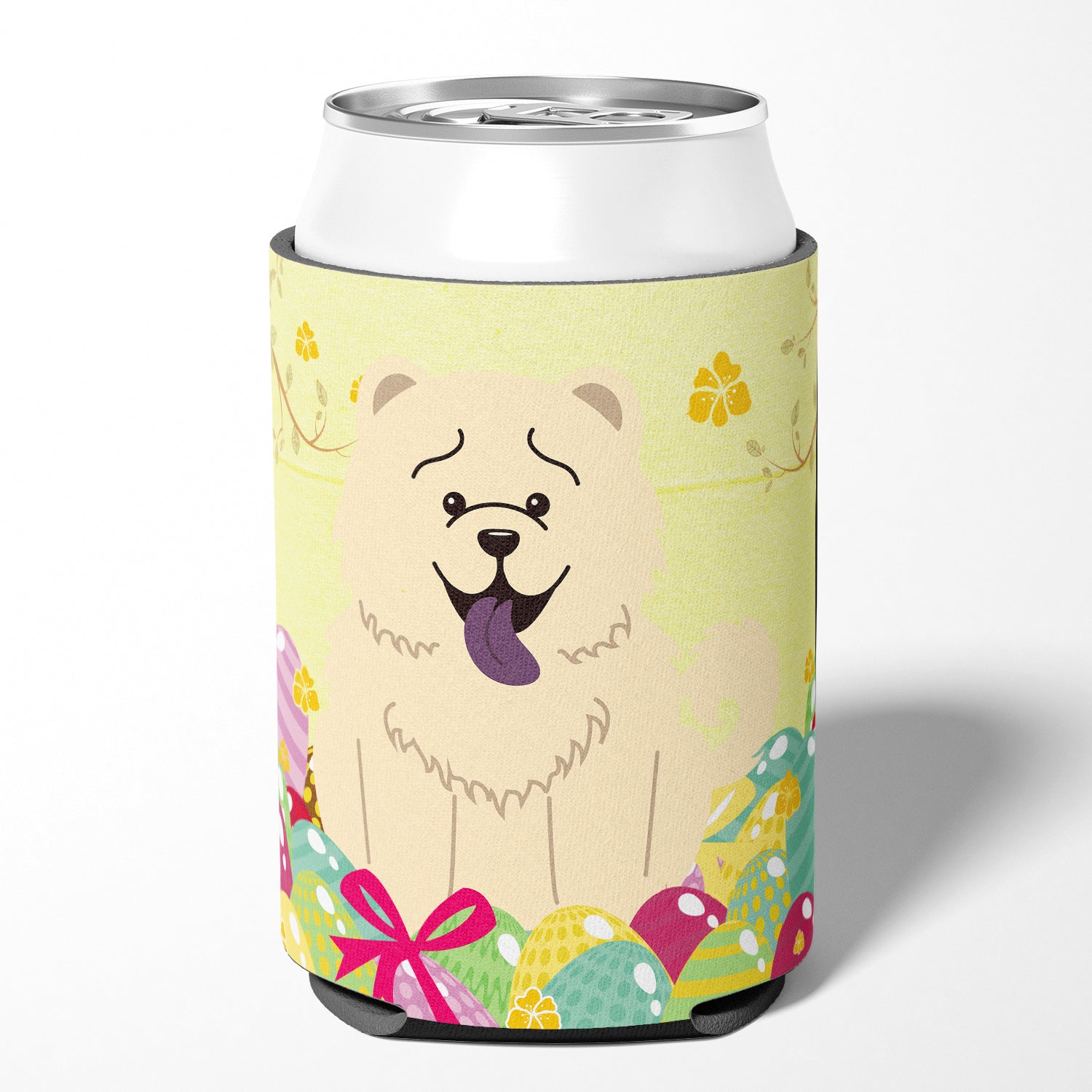 Easter Eggs Chow Chow White Can or Bottle Hugger BB6140CC  the-store.com.