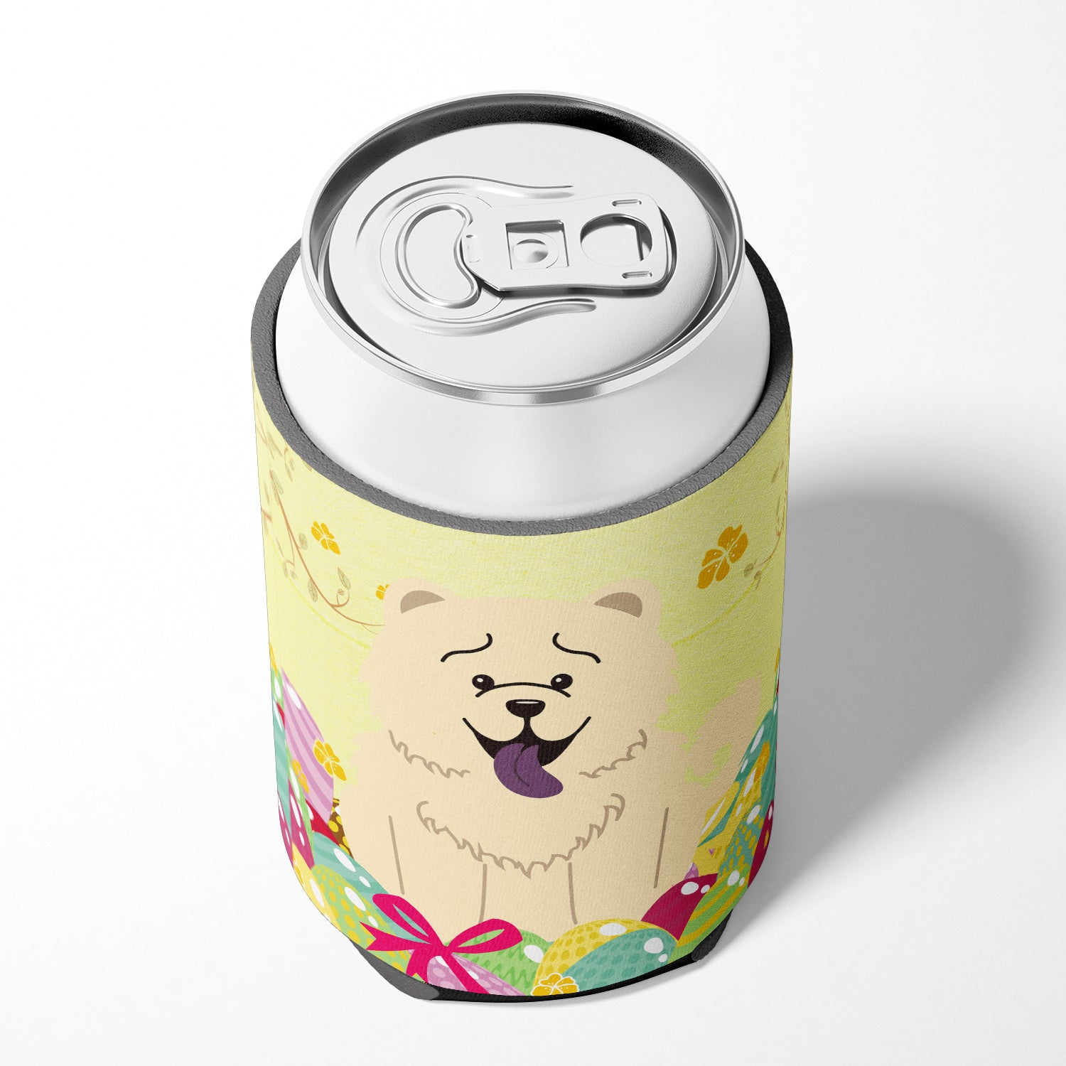 Easter Eggs Chow Chow White Can or Bottle Hugger BB6140CC  the-store.com.