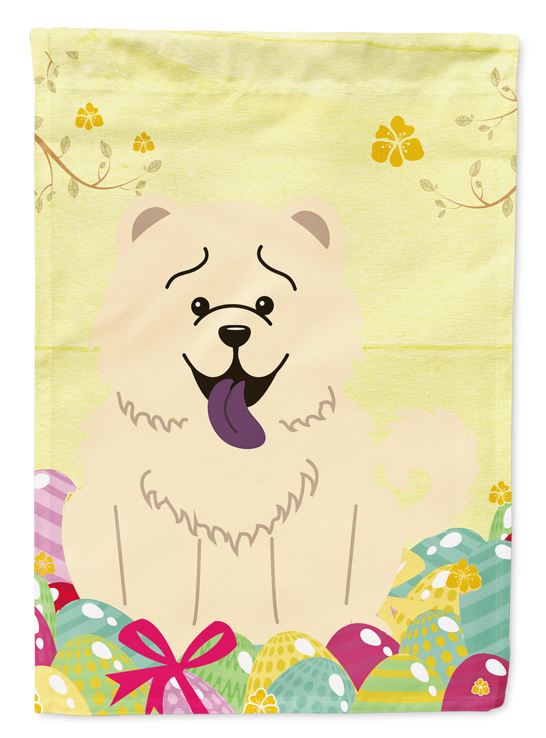 Easter Eggs Chow Chow White Flag Garden Size BB6140GF  the-store.com.