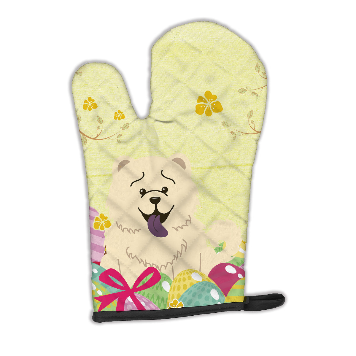 Easter Eggs Chow Chow White Oven Mitt BB6140OVMT  the-store.com.