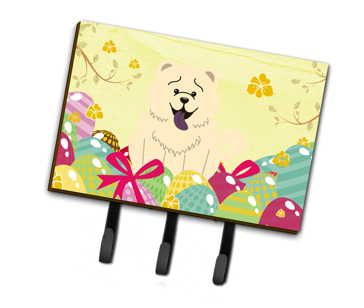 Easter Eggs Chow Chow White Leash or Key Holder BB6140TH68  the-store.com.