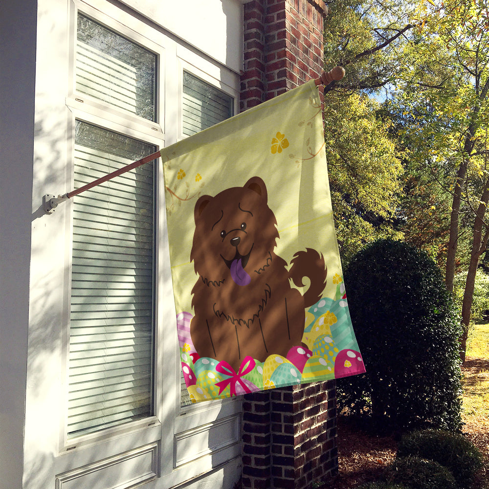 Easter Eggs Chow Chow Chocolate Flag Canvas House Size BB6141CHF