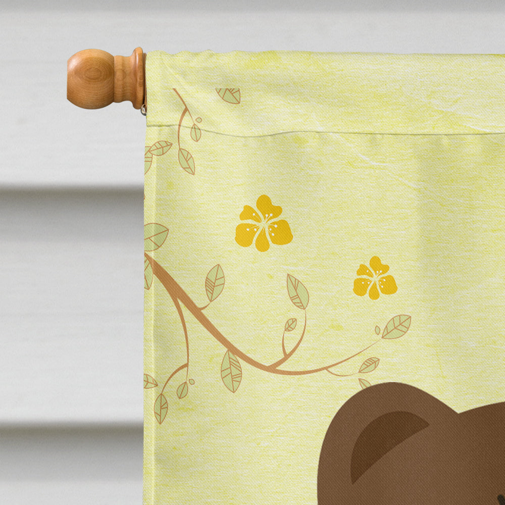 Easter Eggs Chow Chow Chocolate Flag Canvas House Size BB6141CHF  the-store.com.