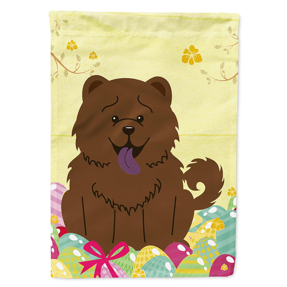 Easter Eggs Chow Chow Chocolate Flag Canvas House Size BB6141CHF