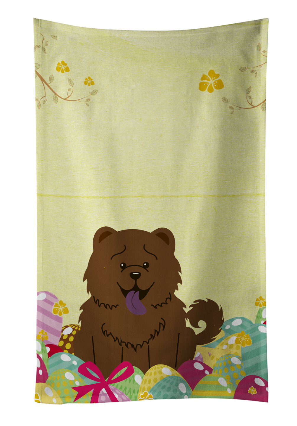 Easter Eggs Chow Chow Chocolate Kitchen Towel BB6141KTWL - the-store.com