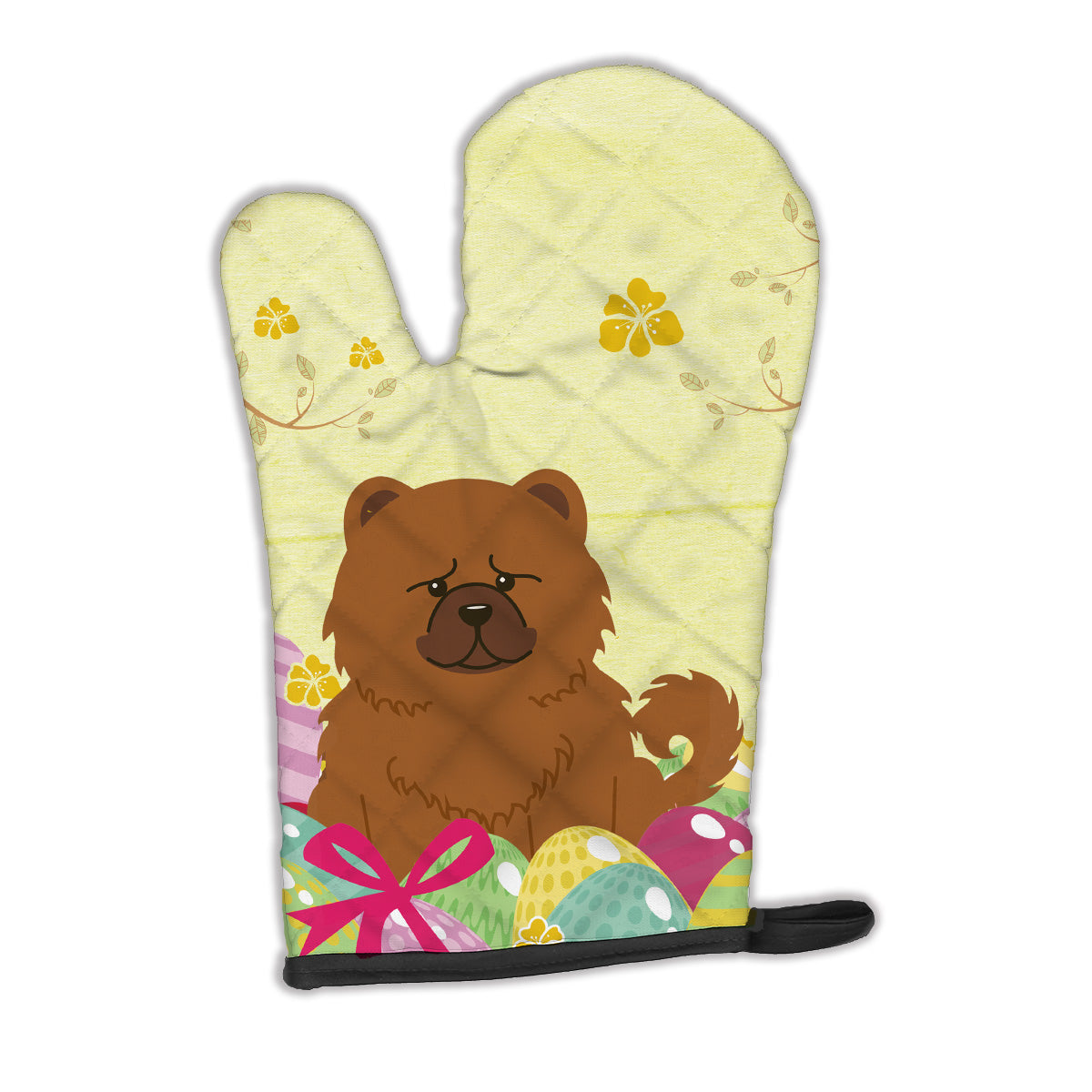 Easter Eggs Chow Chow Red Oven Mitt BB6142OVMT  the-store.com.