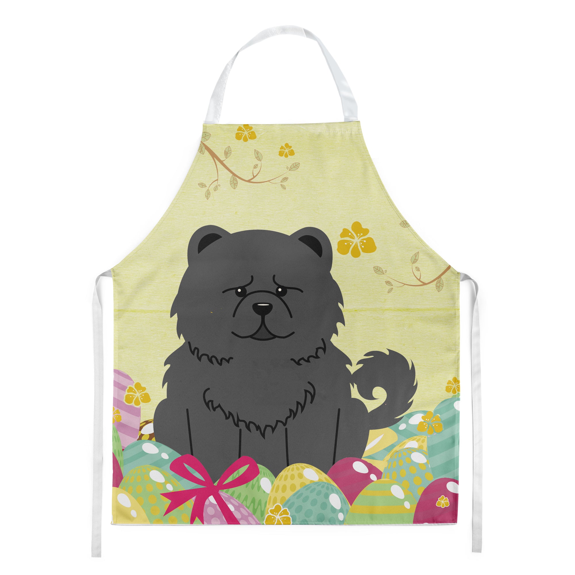 Easter Eggs Chow Chow Black Apron BB6143APRON  the-store.com.