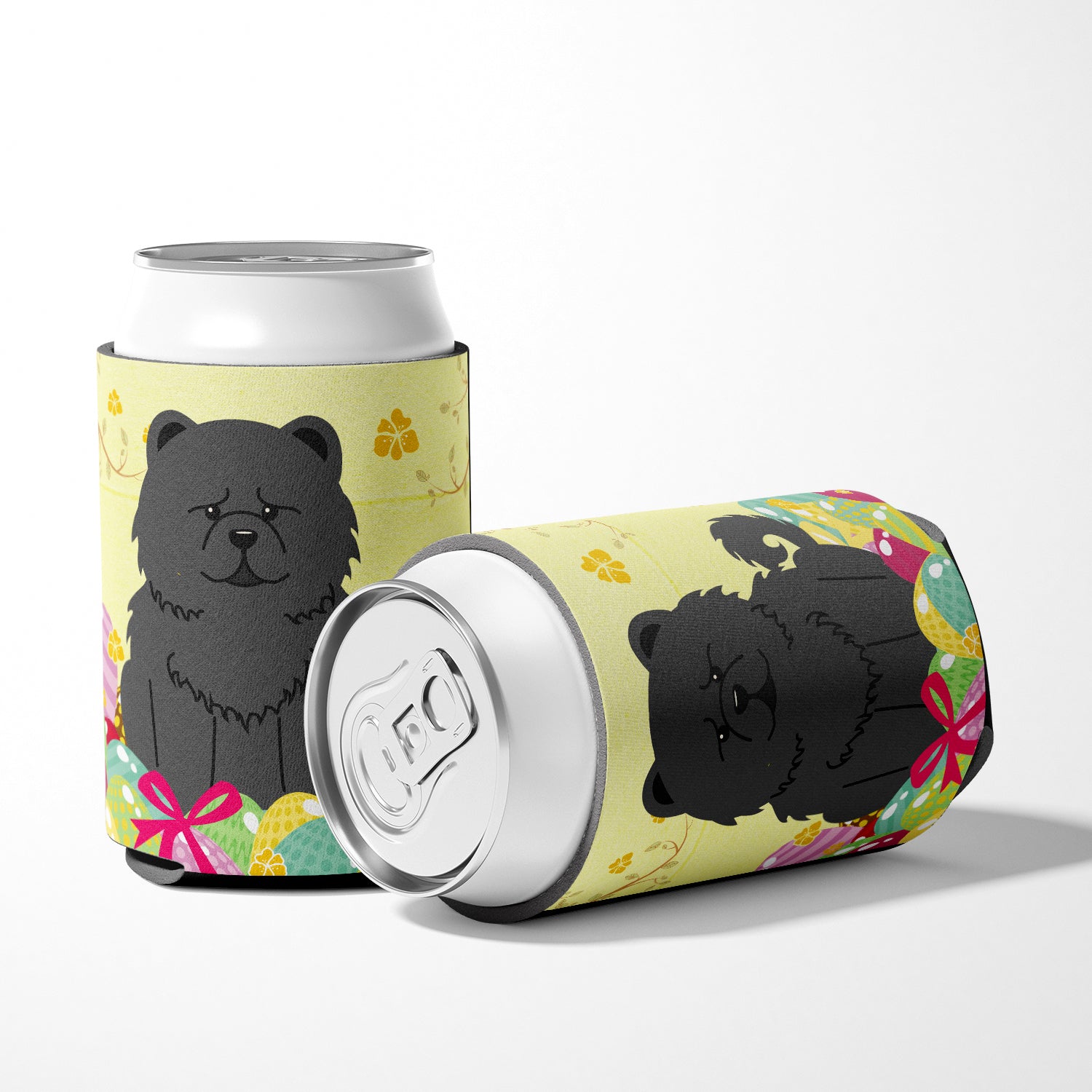 Easter Eggs Chow Chow Black Can or Bottle Hugger BB6143CC  the-store.com.