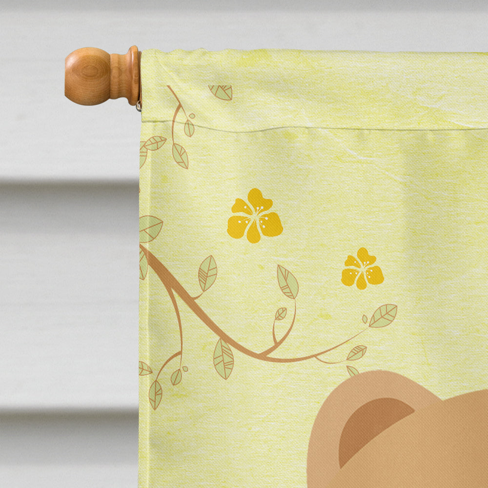 Easter Eggs Chow Chow Cream Flag Canvas House Size BB6144CHF  the-store.com.