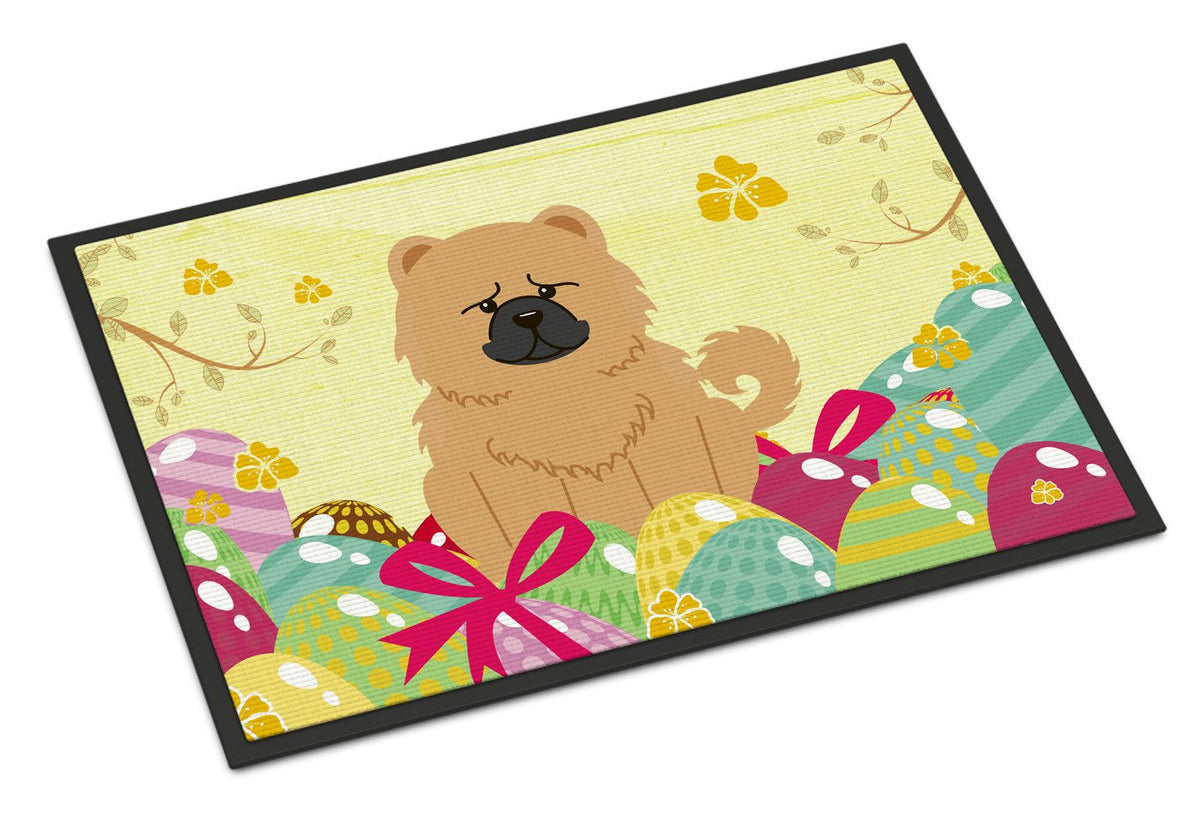 Easter Eggs Chow Chow Cream Indoor or Outdoor Mat 24x36 BB6144JMAT by Caroline&#39;s Treasures