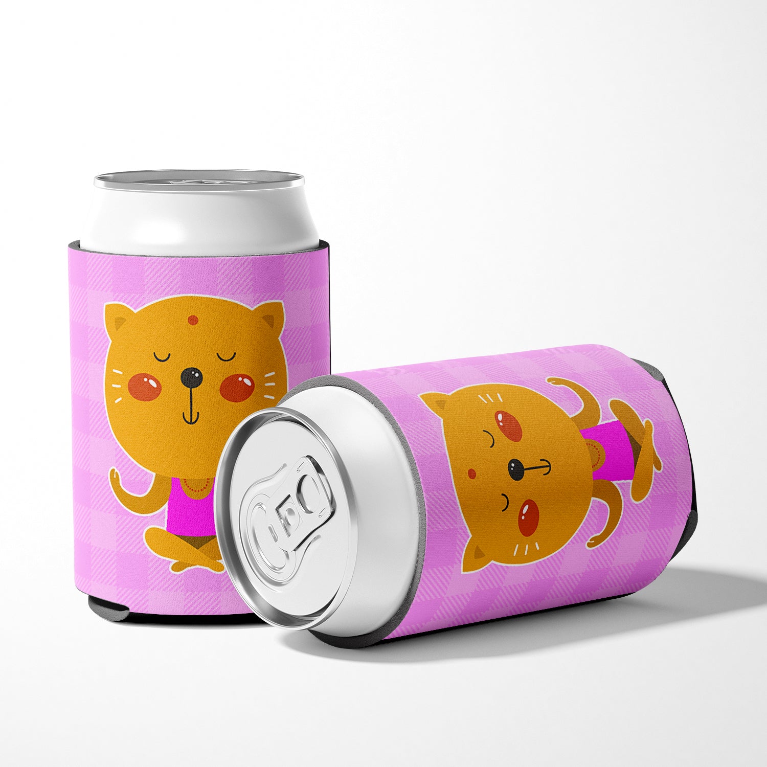 Yoga Cat Can or Bottle Hugger BB6728CC  the-store.com.