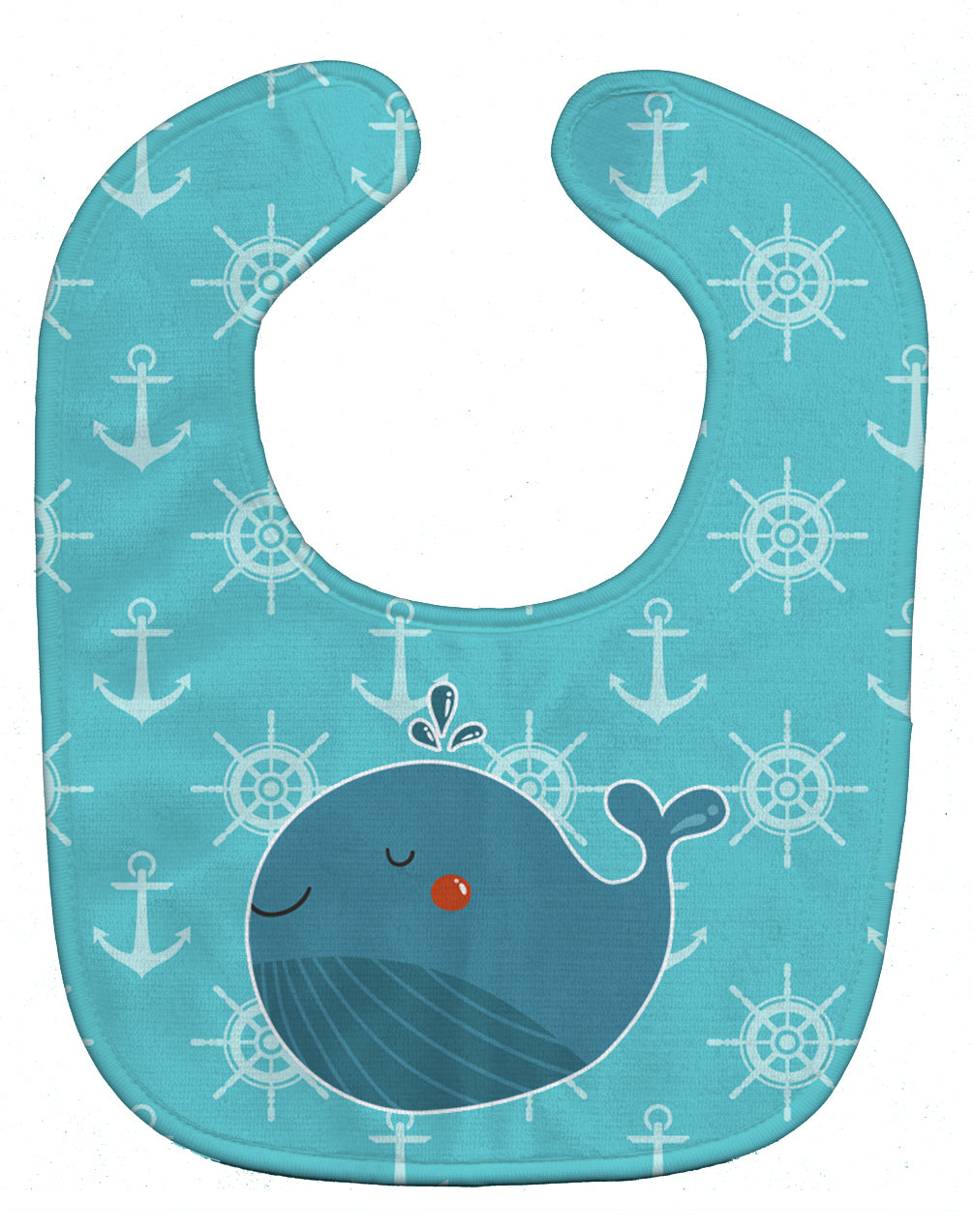 Caroline's Treasures Blue Whale Baby Bib BB6734BIB