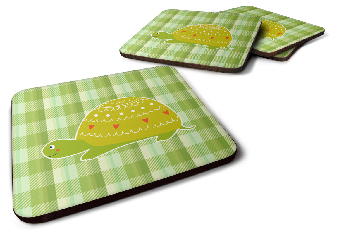 Turtle on the Move Foam Coaster Set of 4 BB6750FC - the-store.com