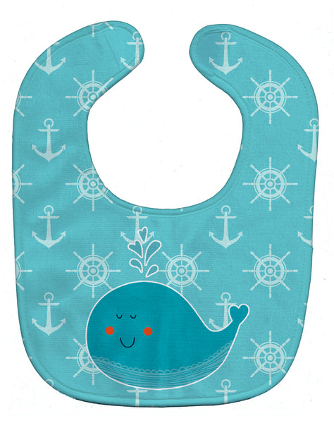 Whale with Anchors Baby Bib BB6765BIB - the-store.com