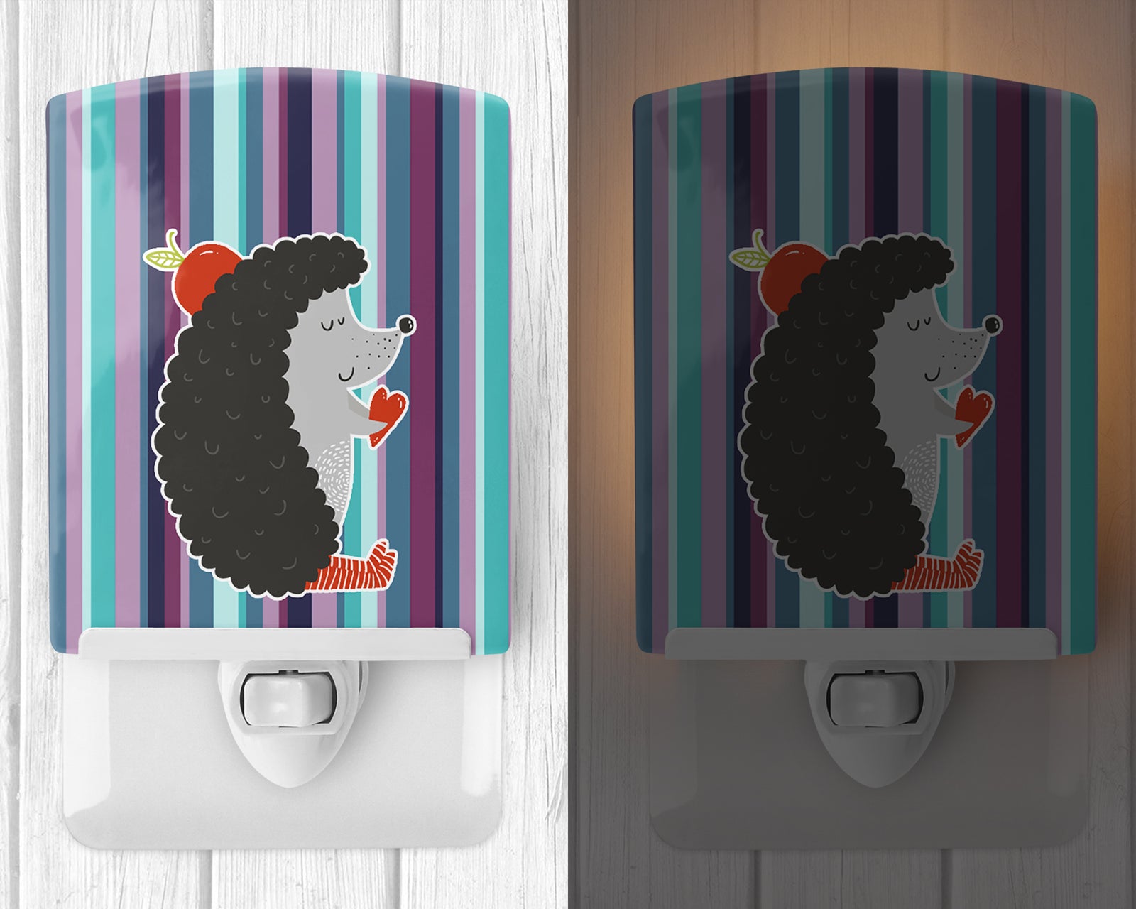 Caroline's Treasures Hedgehog Ceramic Night Light BB6777CNL