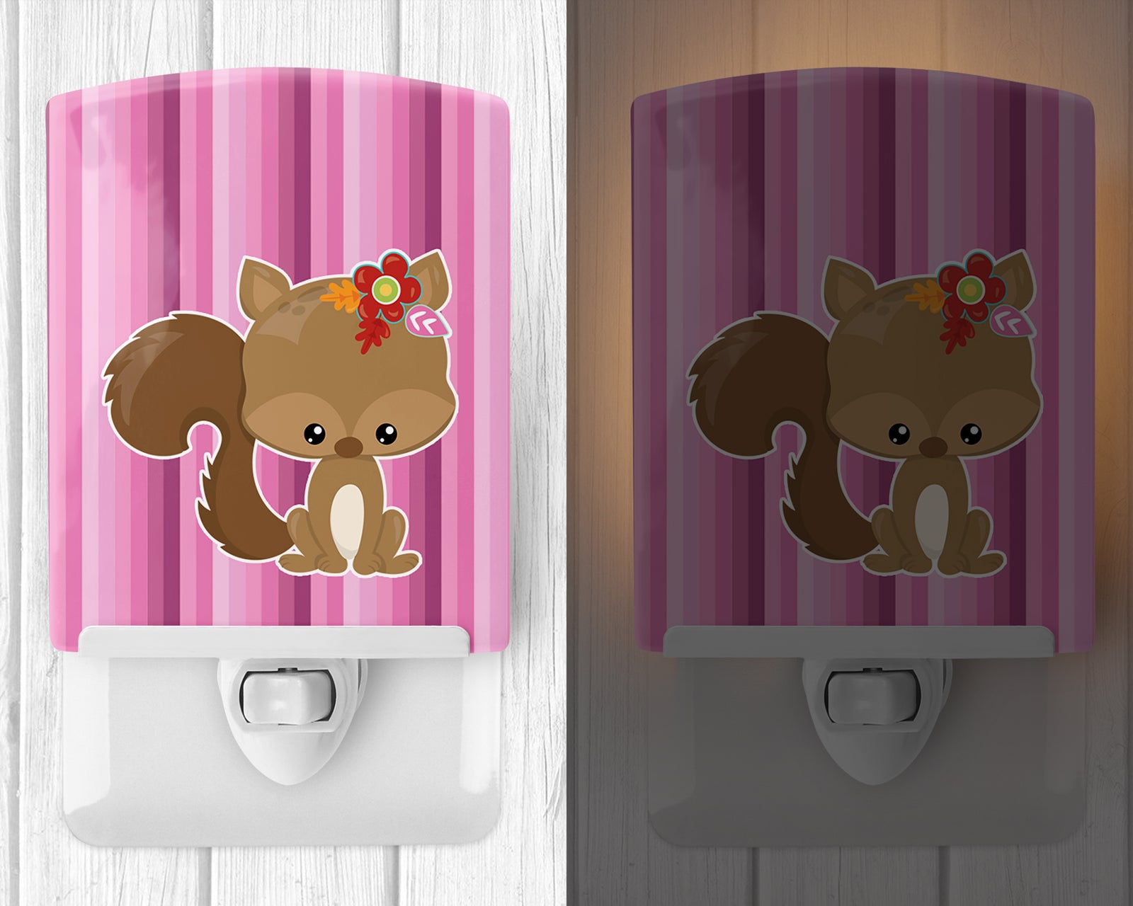 Caroline's Treasures Squirrel Ceramic Night Light BB6793CNL