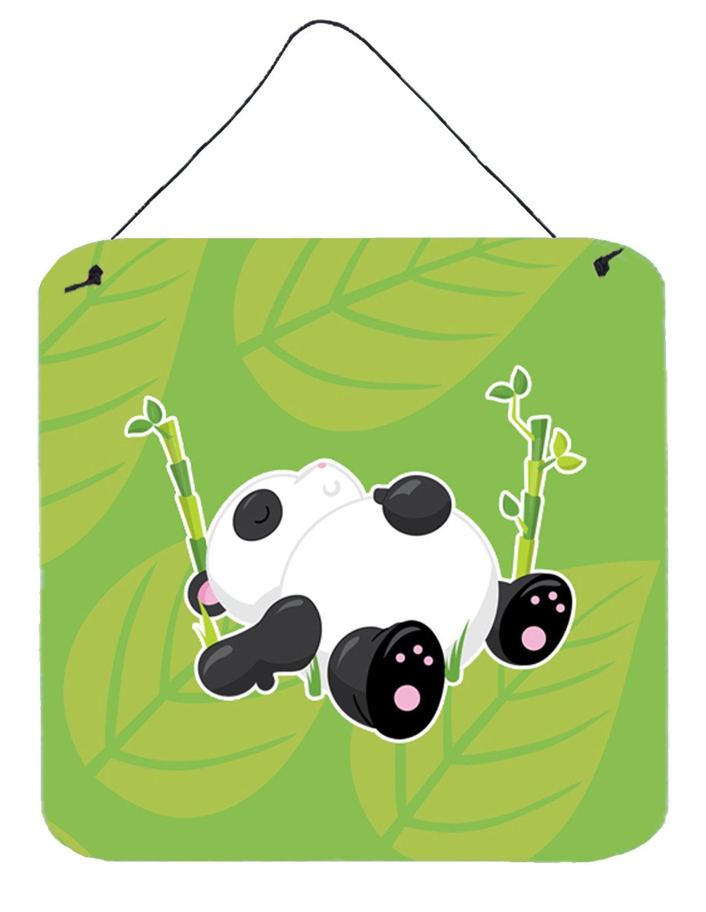 Passed Out Panda Wall or Door Hanging Prints BB6798DS66 by Caroline&#39;s Treasures