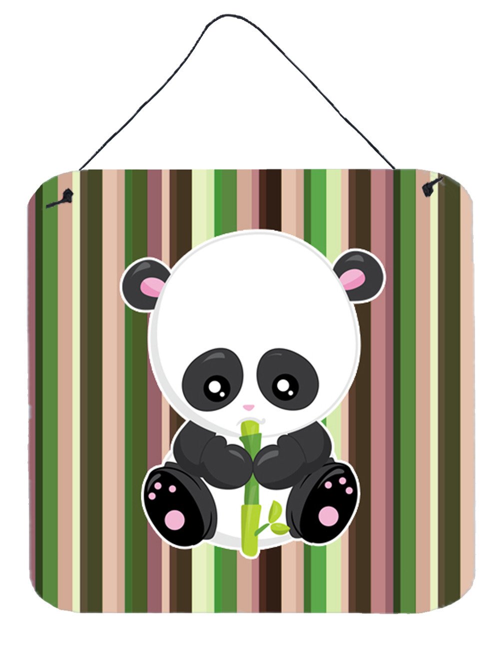 Bamboo Flute Panda Wall or Door Hanging Prints BB6803DS66 by Caroline's Treasures