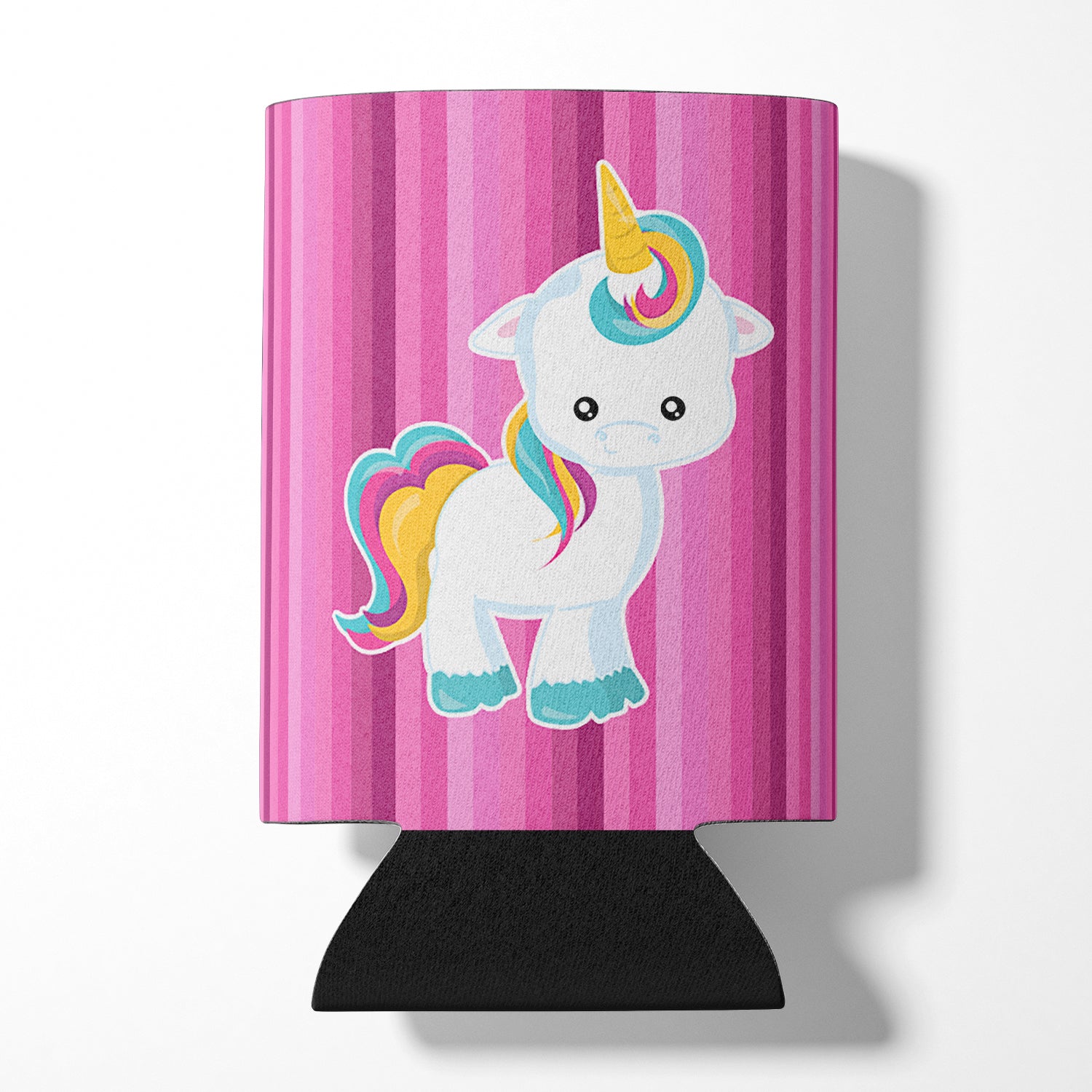 Pink Stripes Unicorn Can or Bottle Hugger BB6806CC  the-store.com.