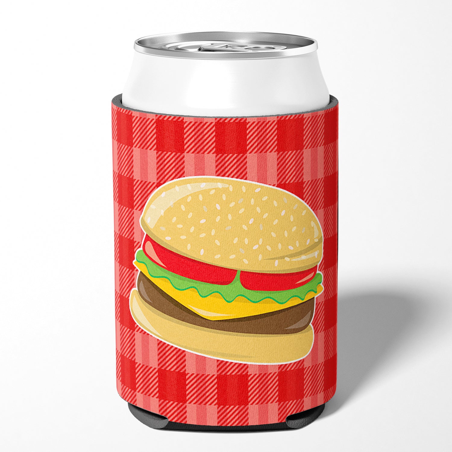 Hamburger Plaid Can or Bottle Hugger BB6812CC
