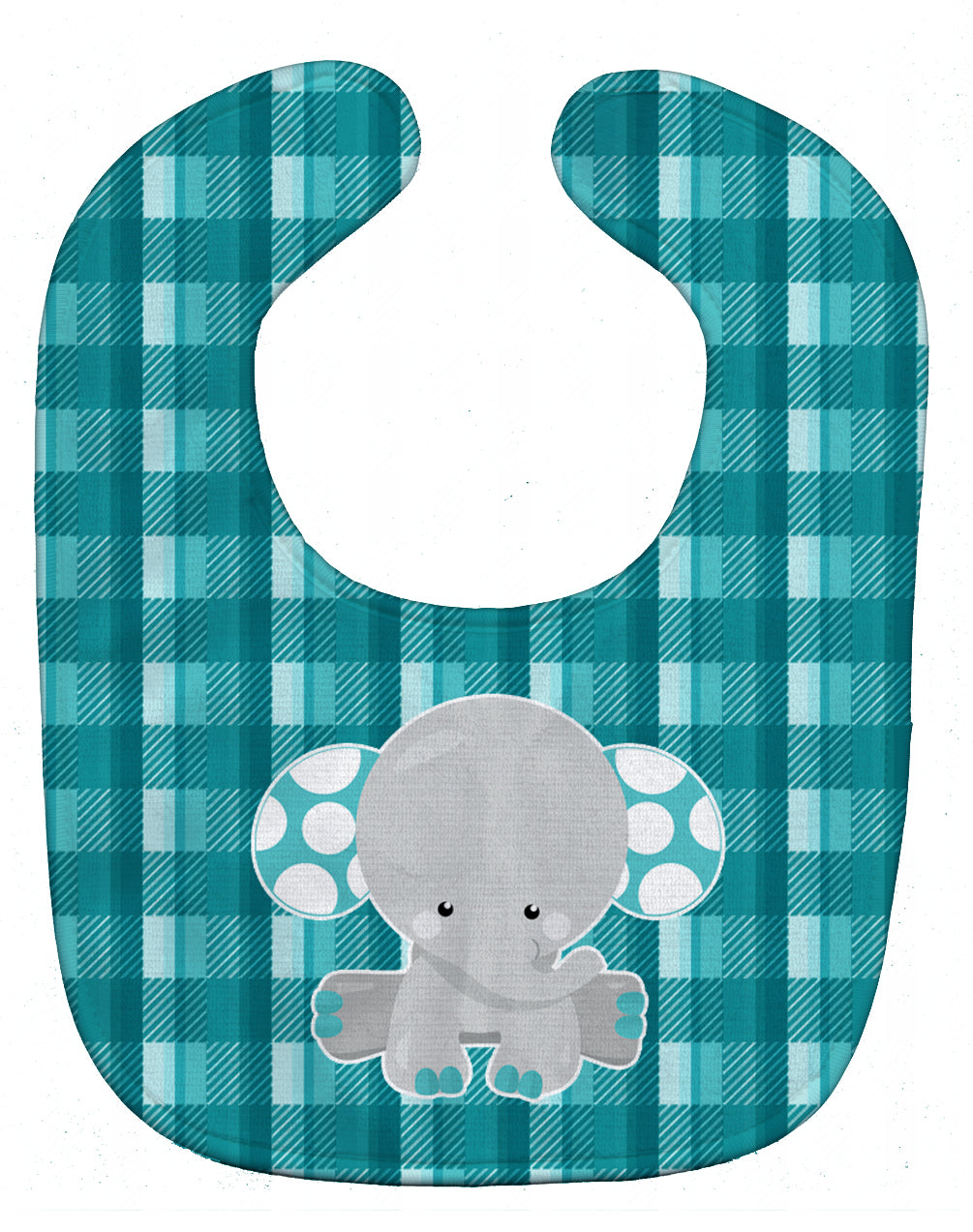 Plaid Elephant Baby Bib BB6840BIB - the-store.com