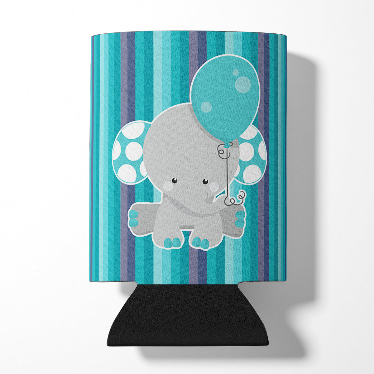 Grey Elephant with Balloon Can or Bottle Hugger BB6842CC