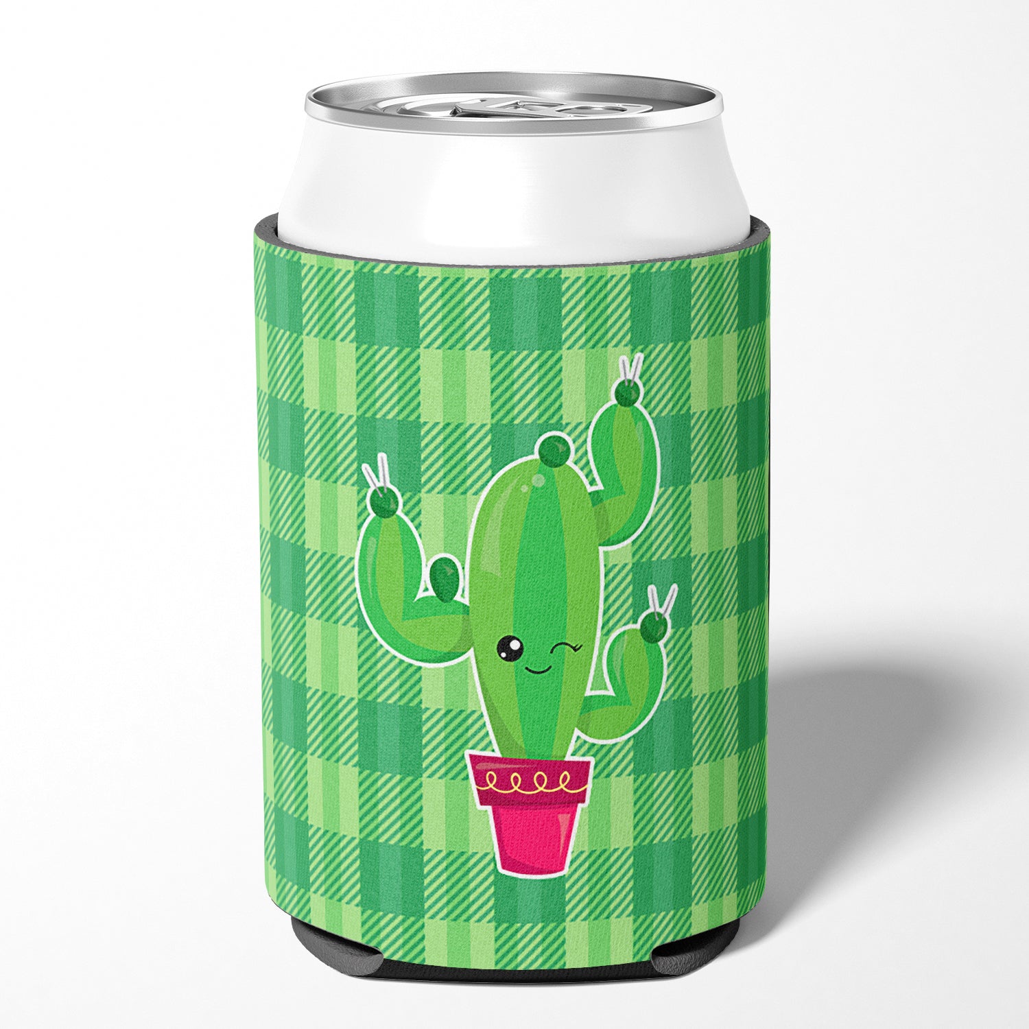 Cactus Plaid Can or Bottle Hugger BB6848CC  the-store.com.