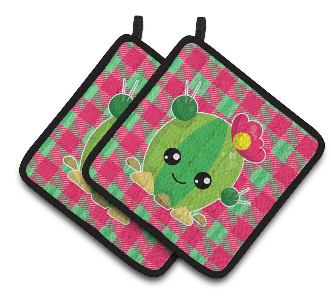 Cactus Peace Out Pair of Pot Holders BB6849PTHD by Caroline&#39;s Treasures