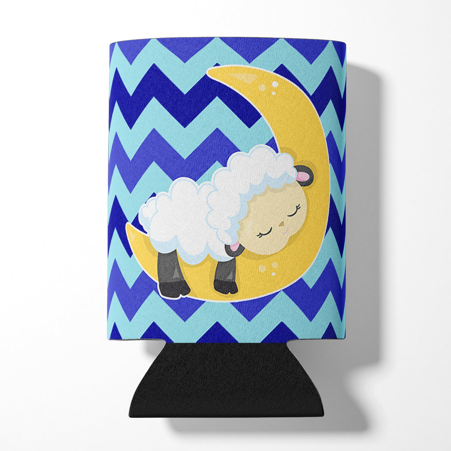 Sheep on Moon Chevron Can or Bottle Hugger BB6877CC  the-store.com.