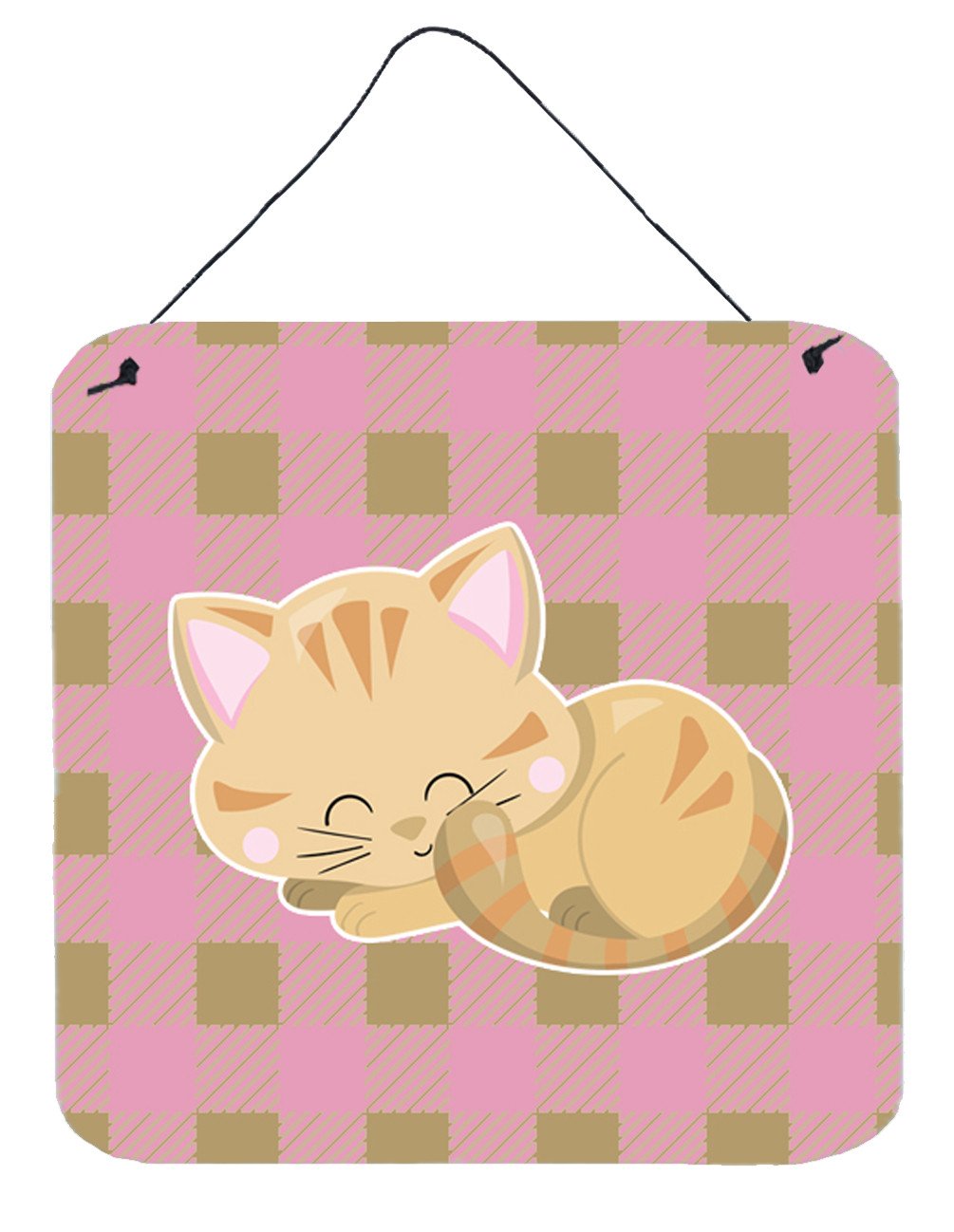 Kitten Sleeping Wall or Door Hanging Prints BB6880DS66 by Caroline&#39;s Treasures