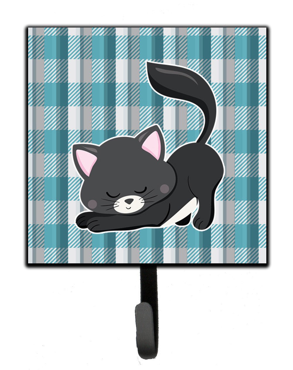 Little Black Cat Kitten Leash or Key Holder BB6881SH4 by Caroline&#39;s Treasures
