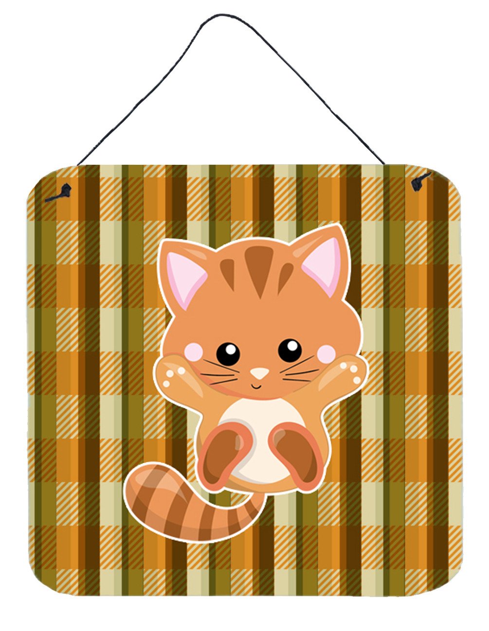 Hooray Kitten Wall or Door Hanging Prints BB6882DS66 by Caroline&#39;s Treasures
