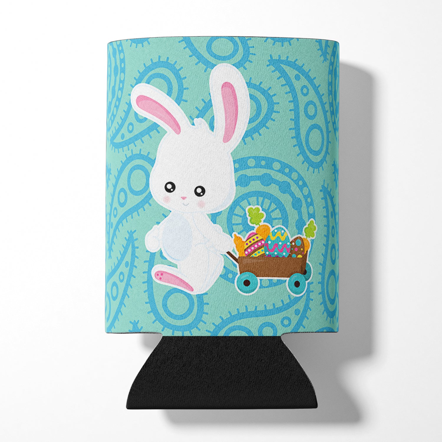Easter Rabbit Paisley Blue Can or Bottle Hugger BB6898CC  the-store.com.