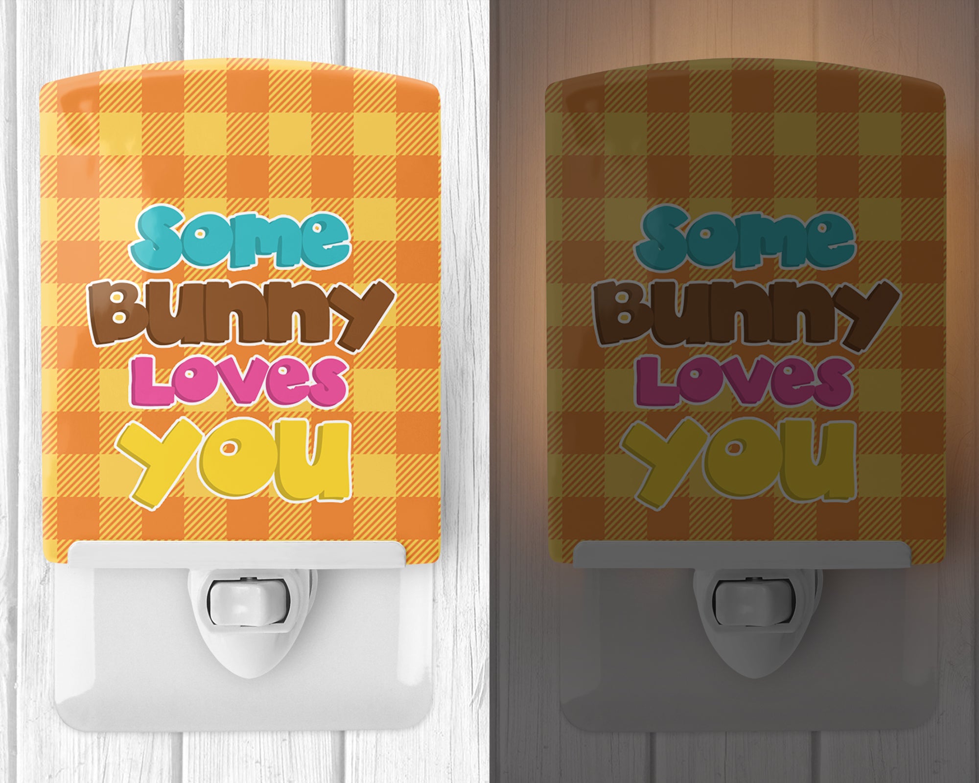 Easter Some Bunny Loves You Ceramic Night Light BB6902CNL - the-store.com