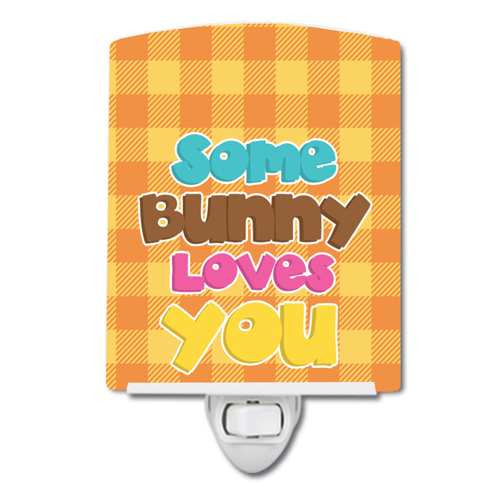 Easter Some Bunny Loves You Ceramic Night Light BB6902CNL - the-store.com