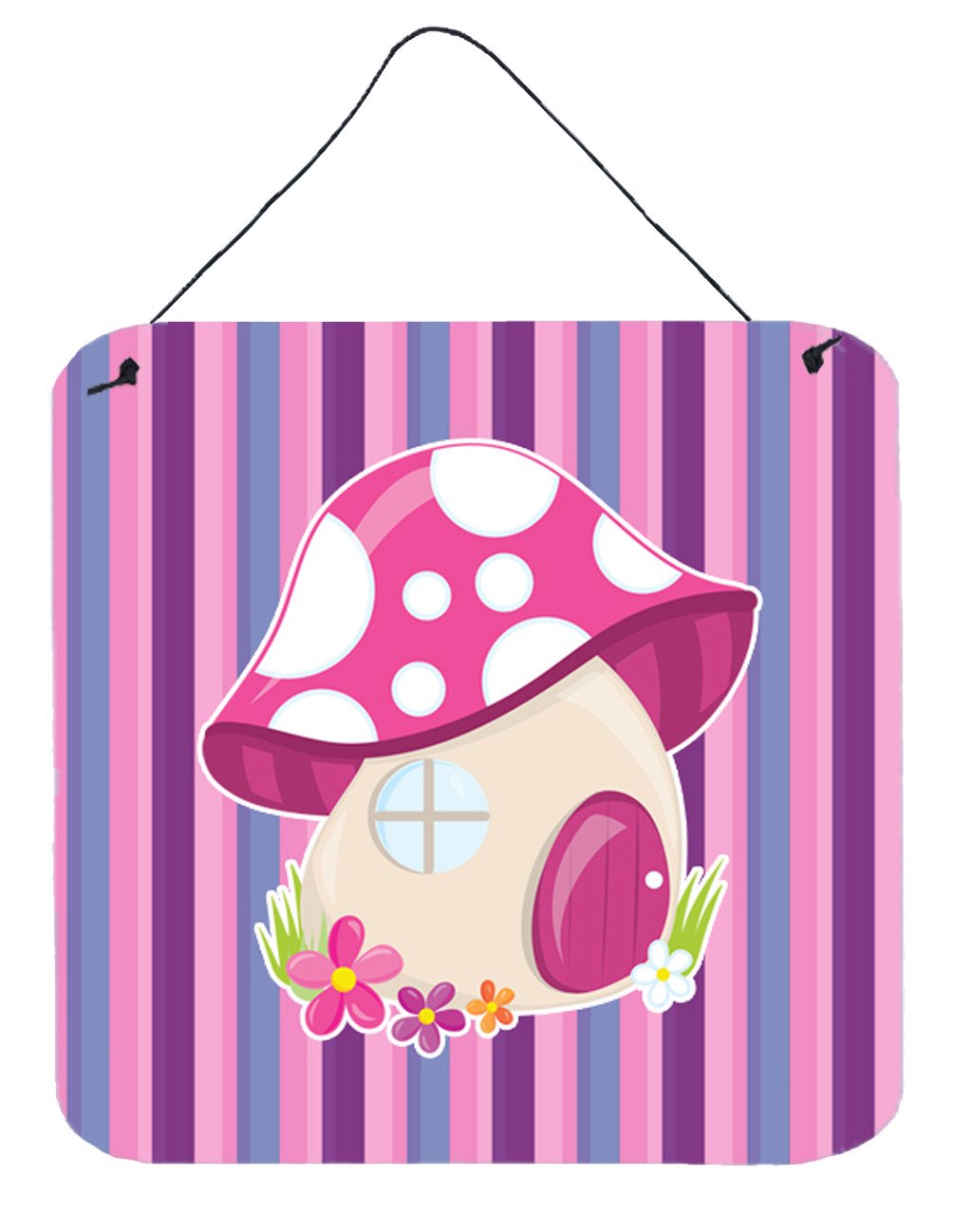 Fairy House Pink and Purple Wall or Door Hanging Prints BB6908DS66 by Caroline's Treasures