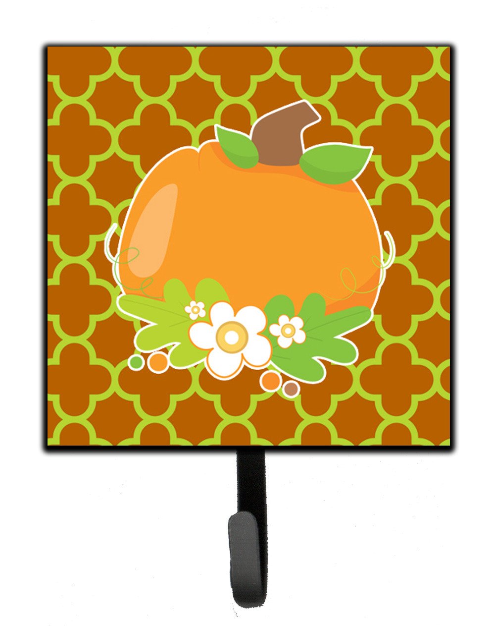 Fall Pumpkin Orange Quatrfoil Leash or Key Holder BB6919SH4 by Caroline&#39;s Treasures