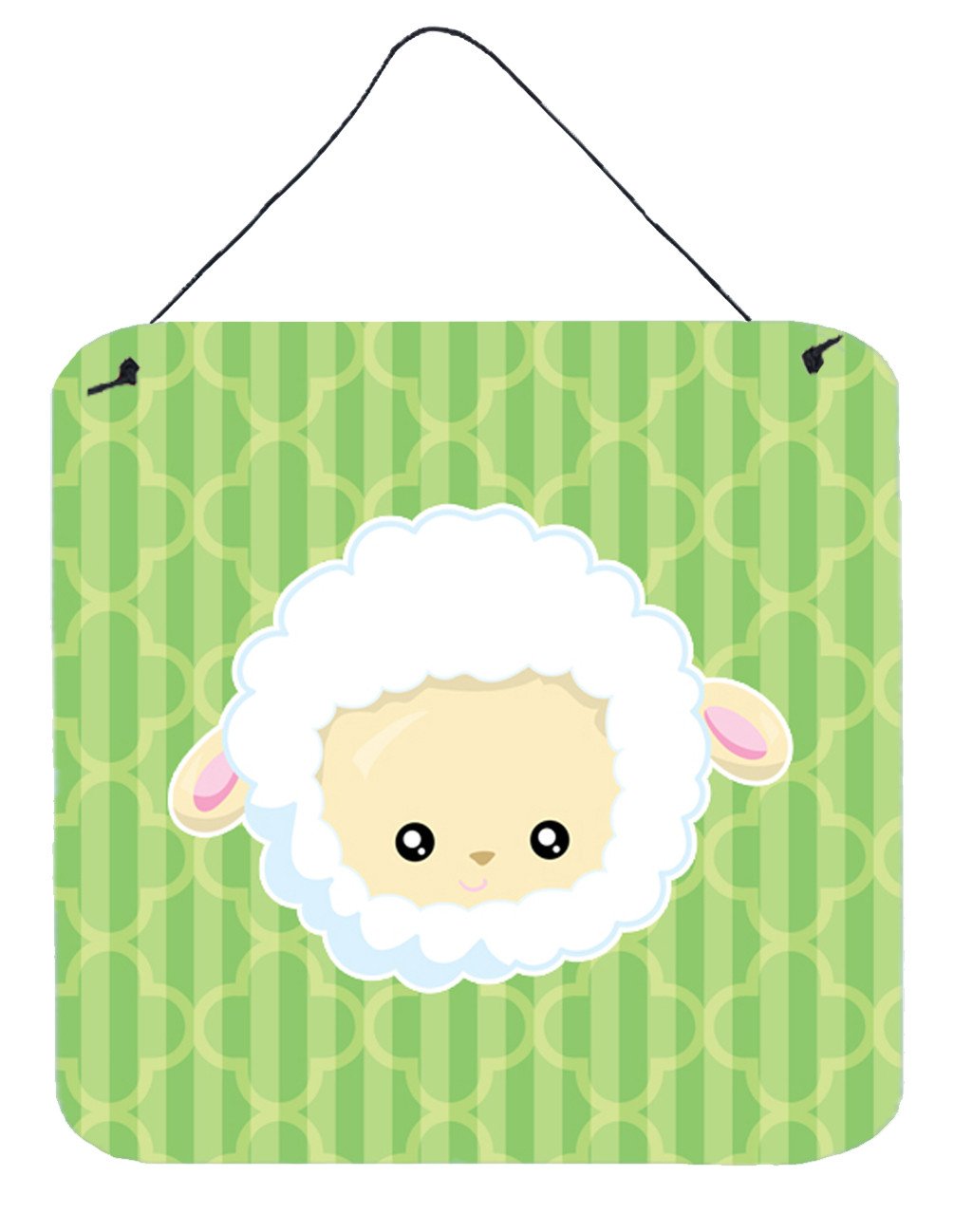 Sheep Lamb Face Wall or Door Hanging Prints BB6928DS66 by Caroline&#39;s Treasures