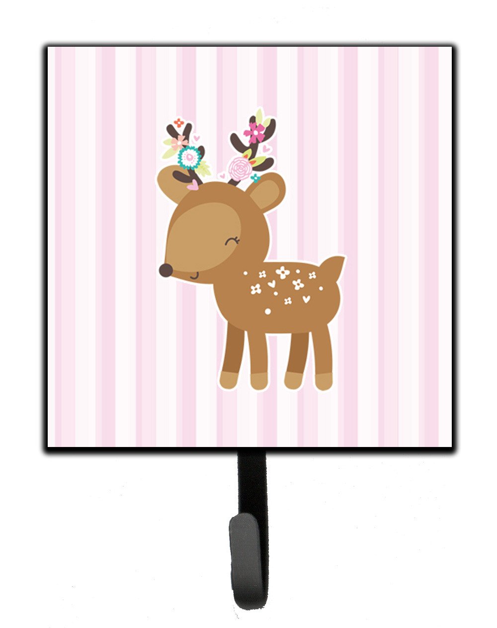 Deer in Pink Stripes Leash or Key Holder BB6934SH4 by Caroline&#39;s Treasures