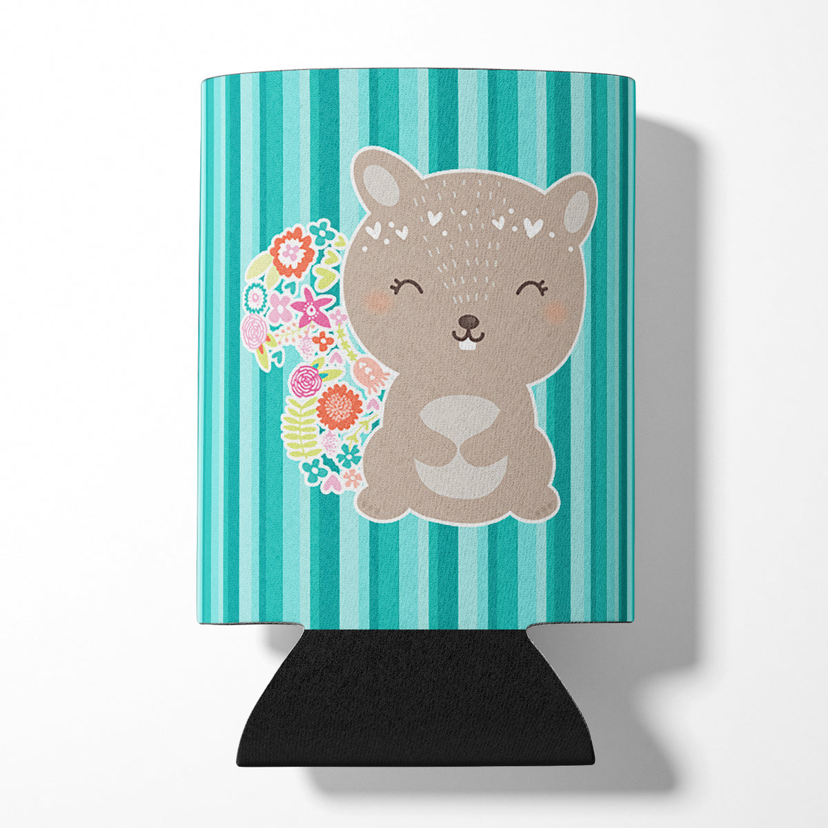 Flowered Squirrel Can or Bottle Hugger BB6936CC