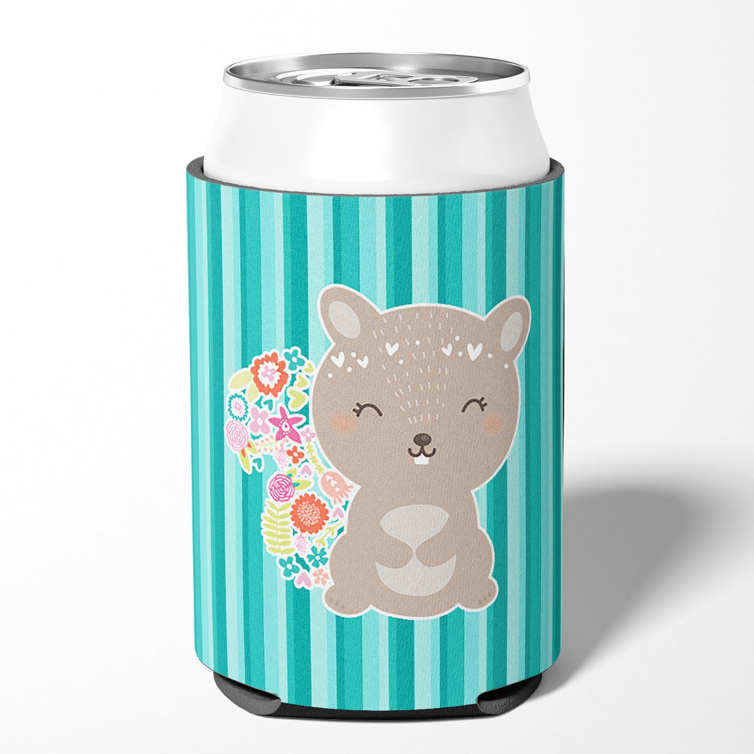 Flowered Squirrel Can or Bottle Hugger BB6936CC  the-store.com.