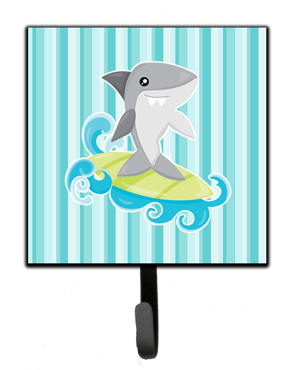 Surfin Shark on Stripes Leash or Key Holder BB6942SH4 by Caroline&#39;s Treasures