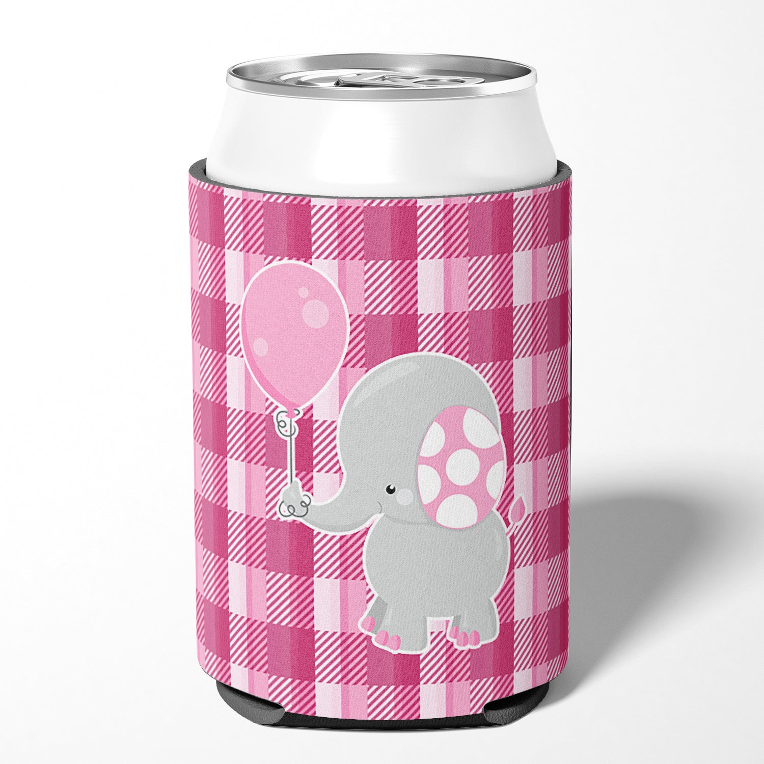 Elephant with Pink Balloon Can or Bottle Hugger BB6948CC  the-store.com.