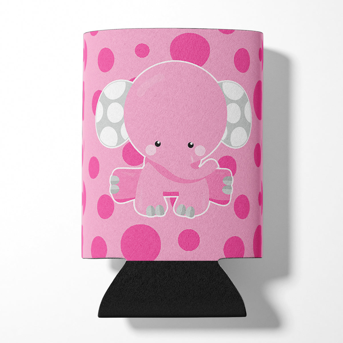 Elephant with Pink Polkadots Can or Bottle Hugger BB6949CC