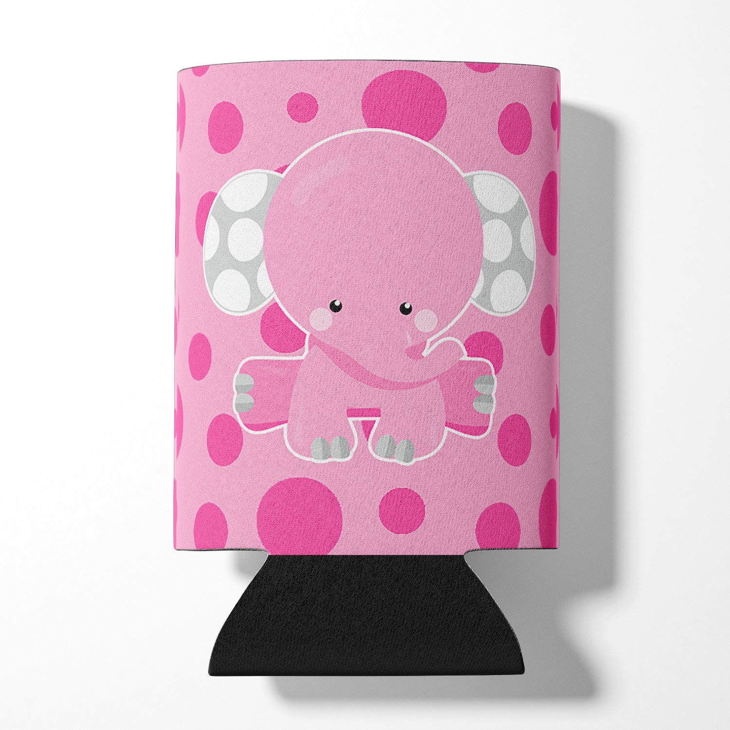 Elephant with Pink Polkadots Can or Bottle Hugger BB6949CC  the-store.com.