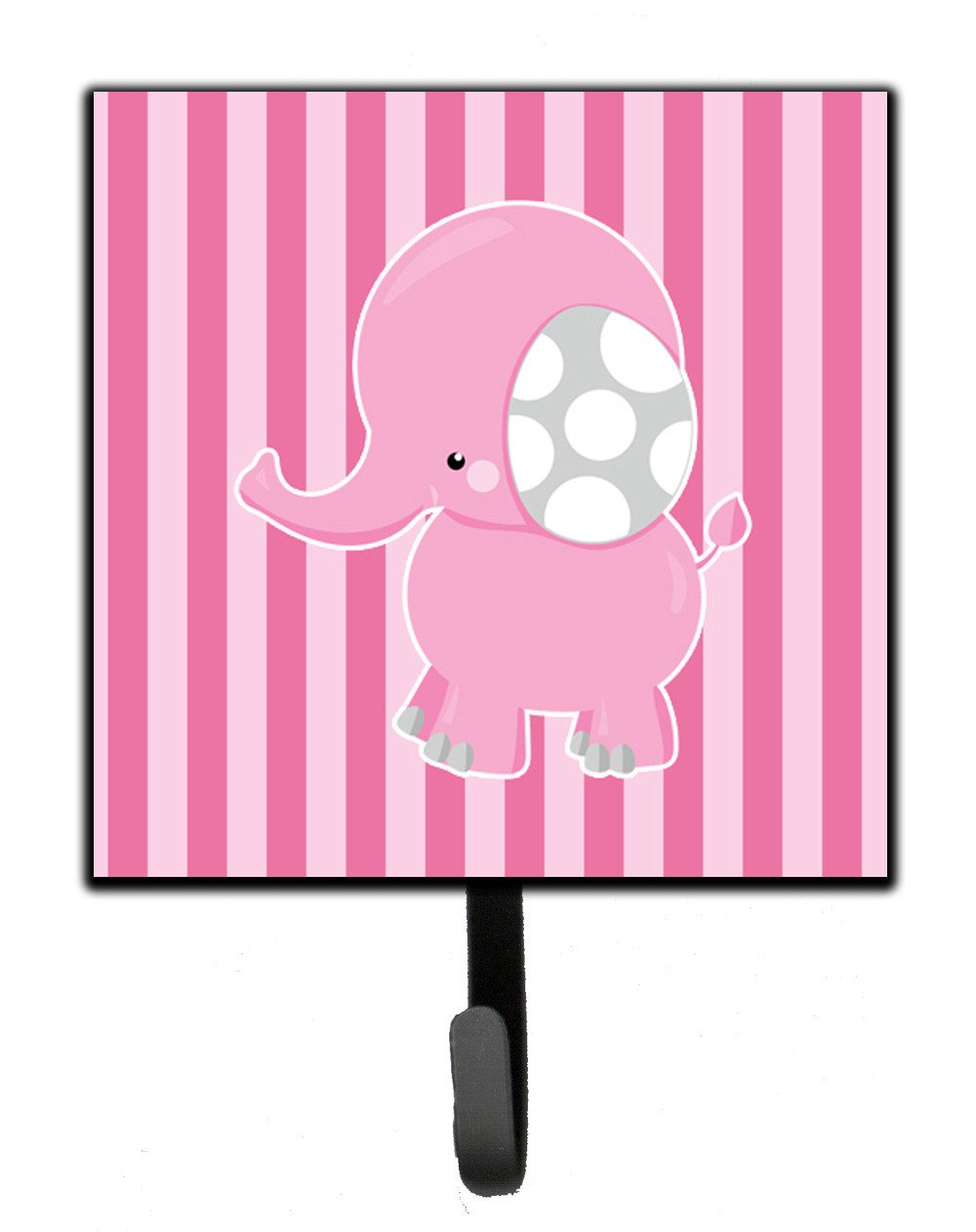 Elephant on Pink Stripes Leash or Key Holder BB6955SH4 by Caroline&#39;s Treasures