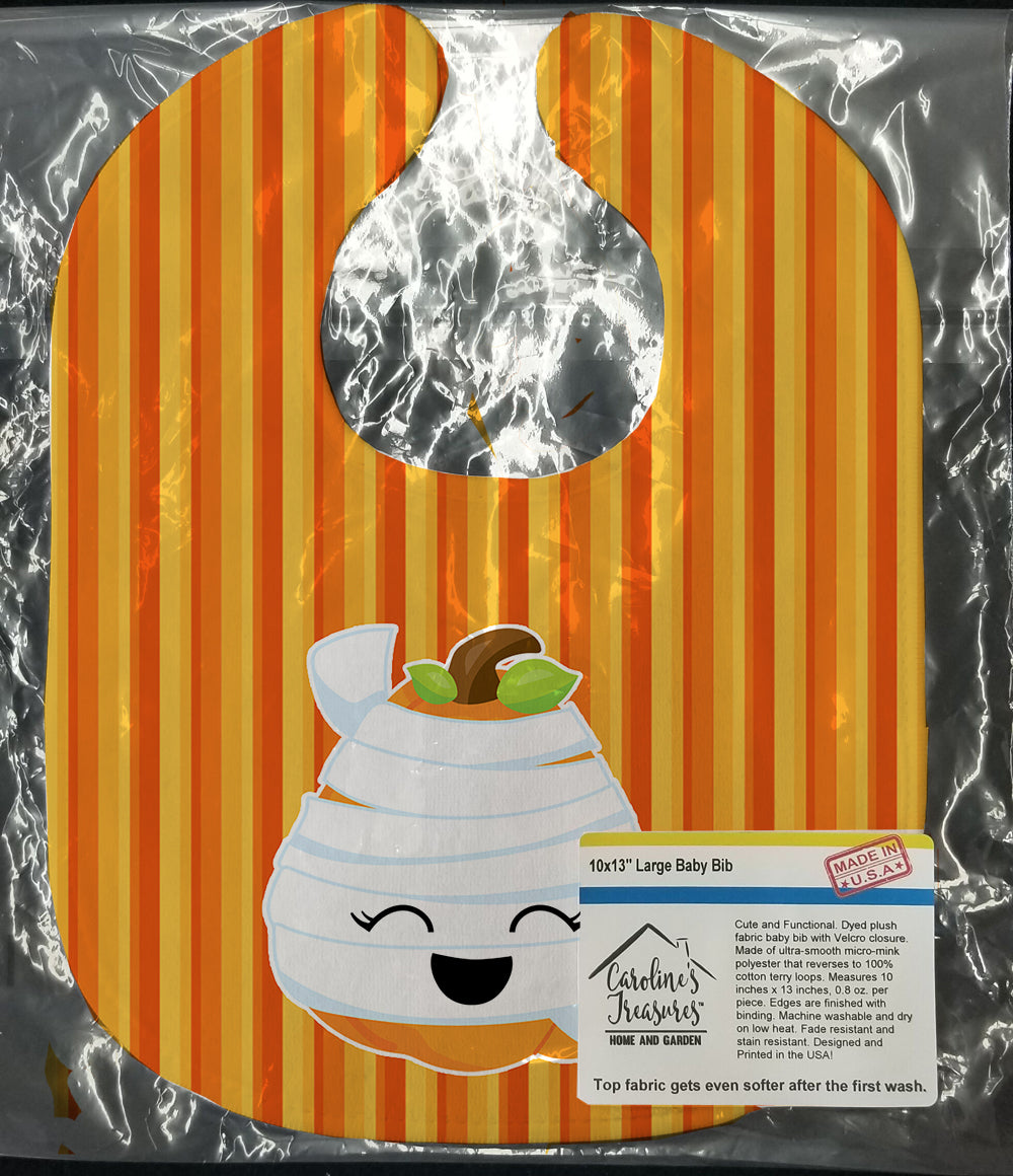 Caroline's Treasures Halloween Pumpkin Mummy Baby Bib BB6968BIB