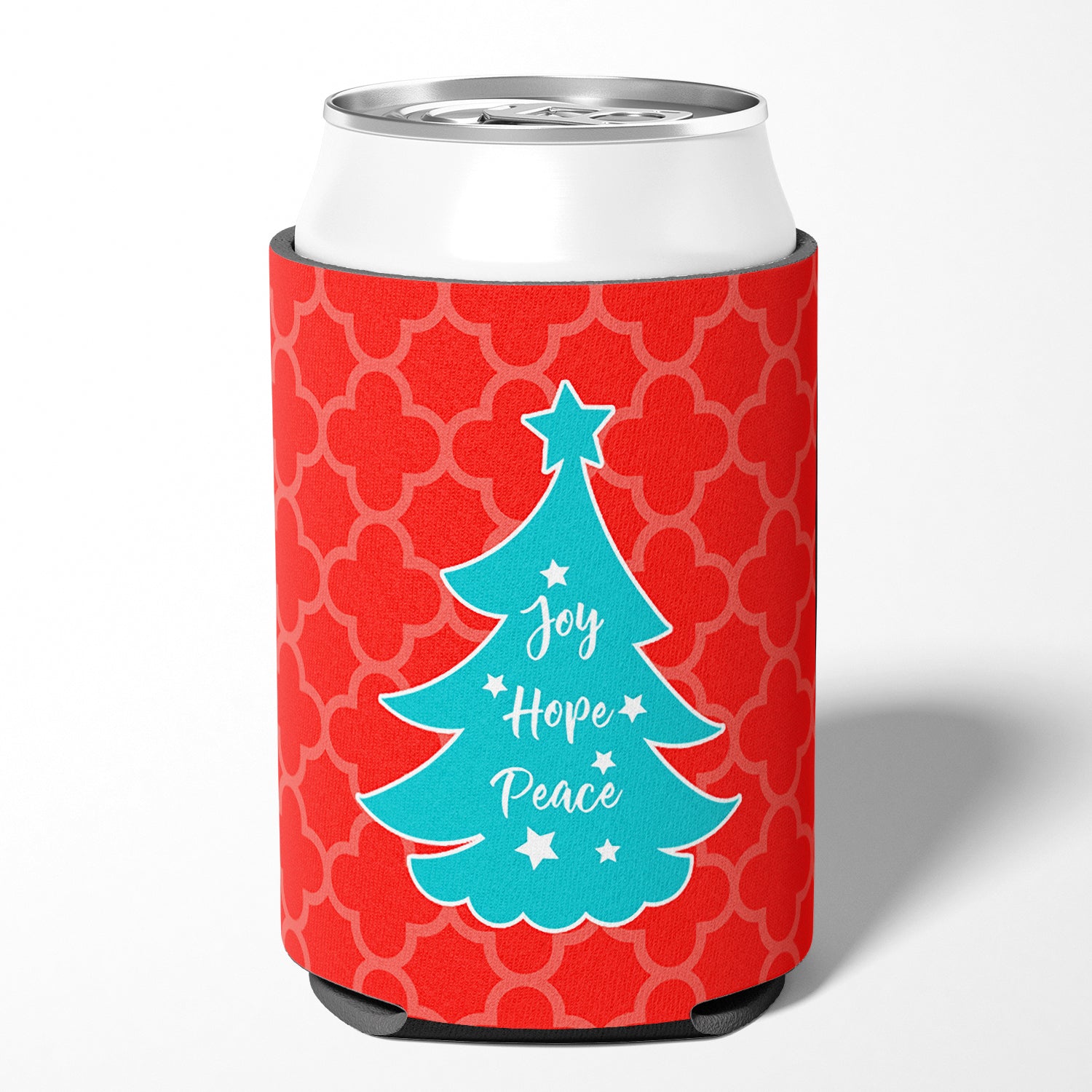 Christmas Tree Red Teal Can or Bottle Hugger BB6969CC  the-store.com.