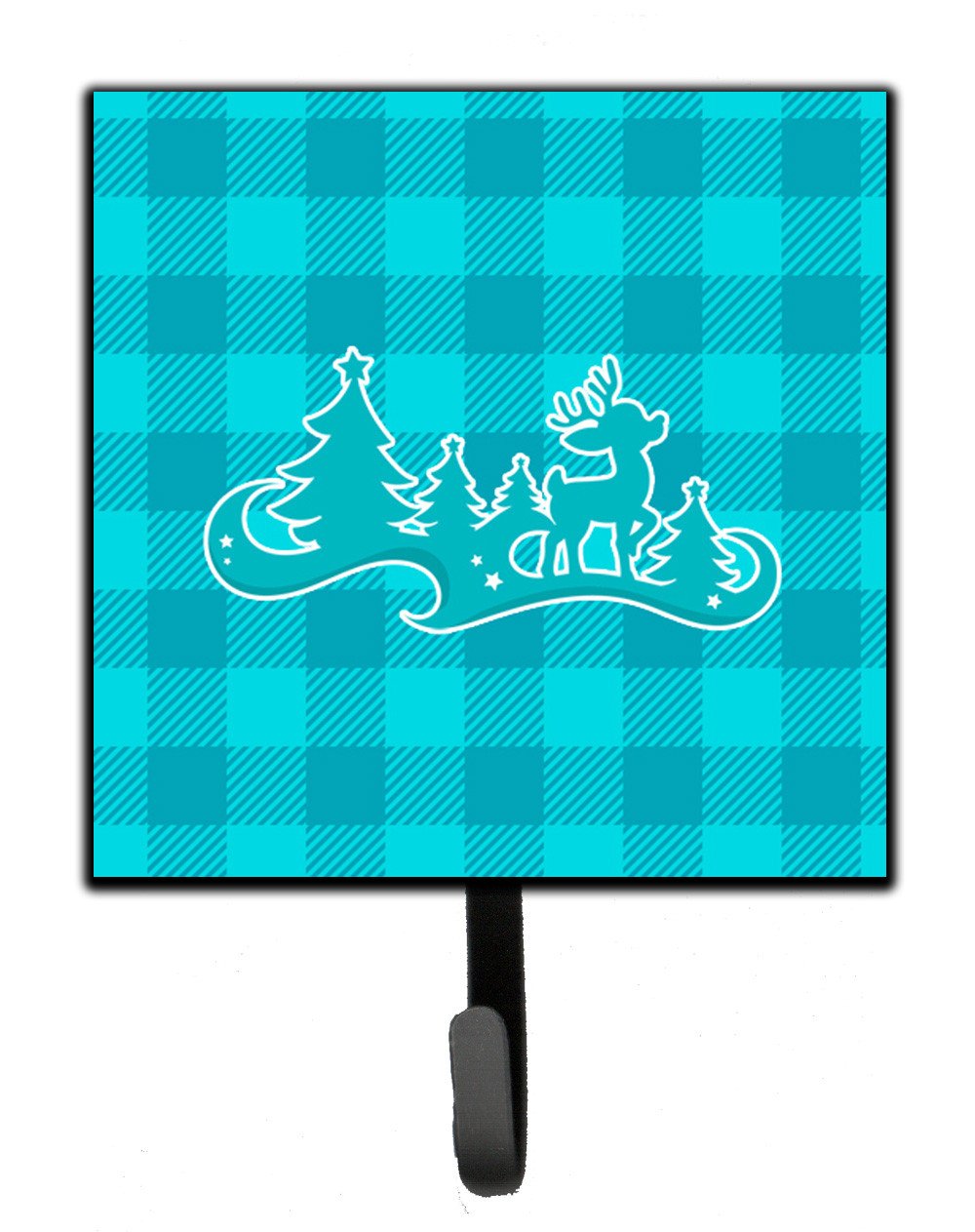 Christmas Tree Reindeer Blue Leash or Key Holder BB6974SH4 by Caroline&#39;s Treasures