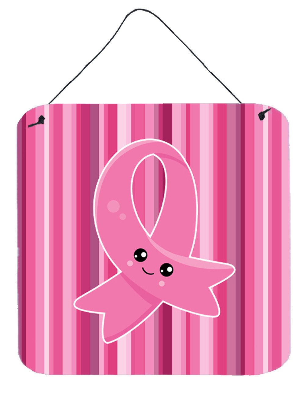 Breast Cancer Awareness Ribbon Face Wall or Door Hanging Prints BB6978DS66 by Caroline&#39;s Treasures